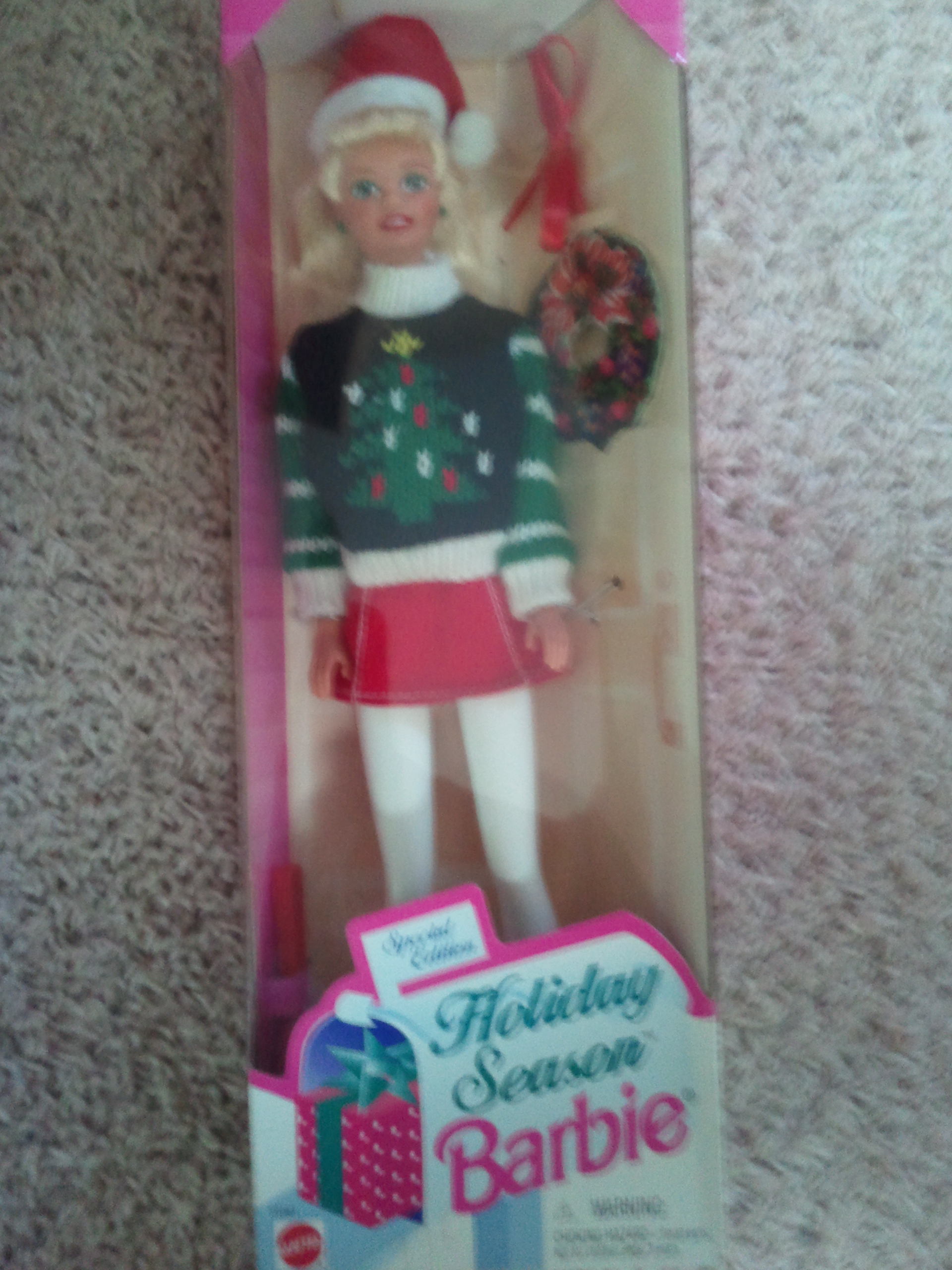 holiday barbie box